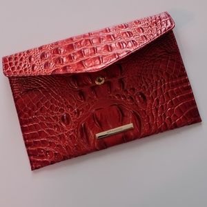 Brahmin - Envelope Clutch in Red Melbourne